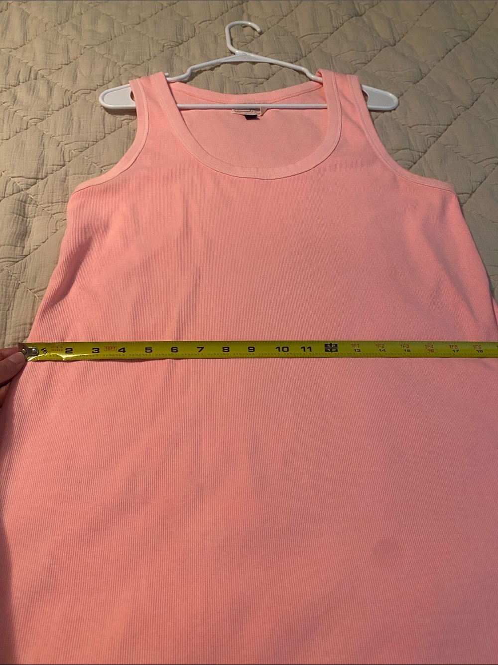Universal Thread Coral Ribbed Tank Top - Picture 5 of 9